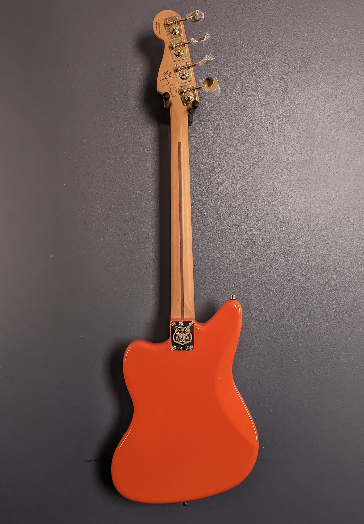 Limited Edition Mike Kerr Jaguar Bass - Tiger's Blood Orange