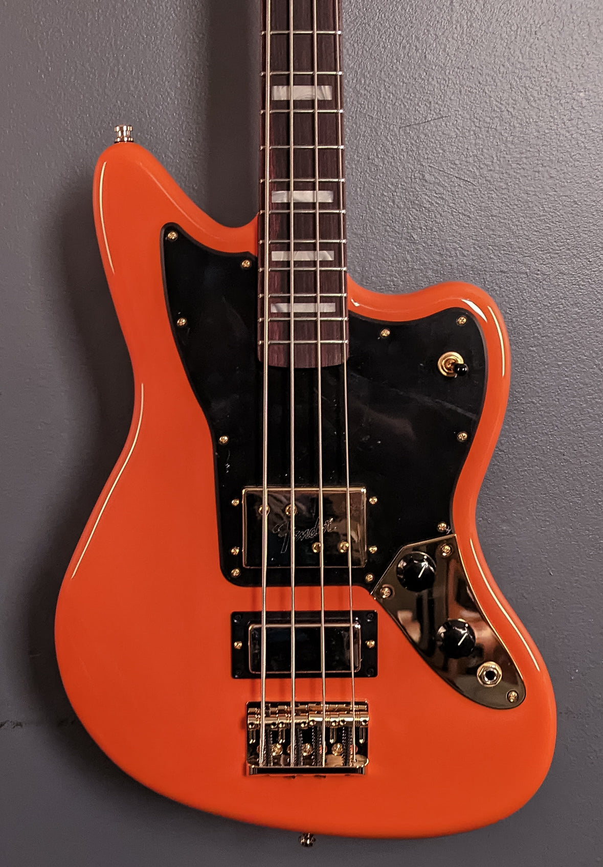 Limited Edition Mike Kerr Jaguar Bass - Tiger's Blood Orange