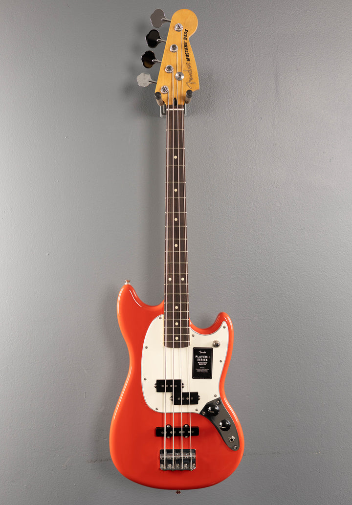 Player II Mustang Bass PJ - Coral Red w/Rosewood