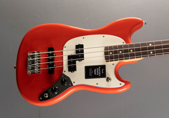 Player II Mustang Bass PJ - Coral Red w/Rosewood