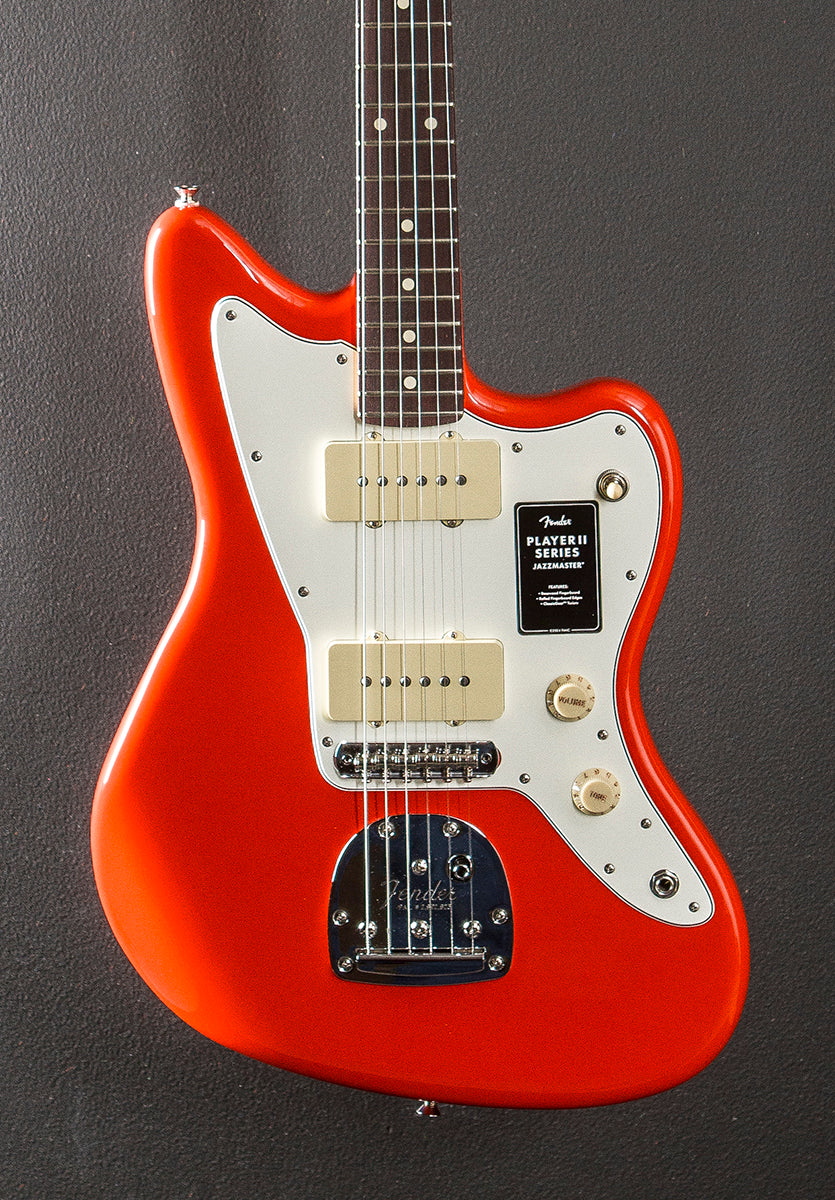 Player II Jazzmaster - Coral Red – Dave's Guitar Shop