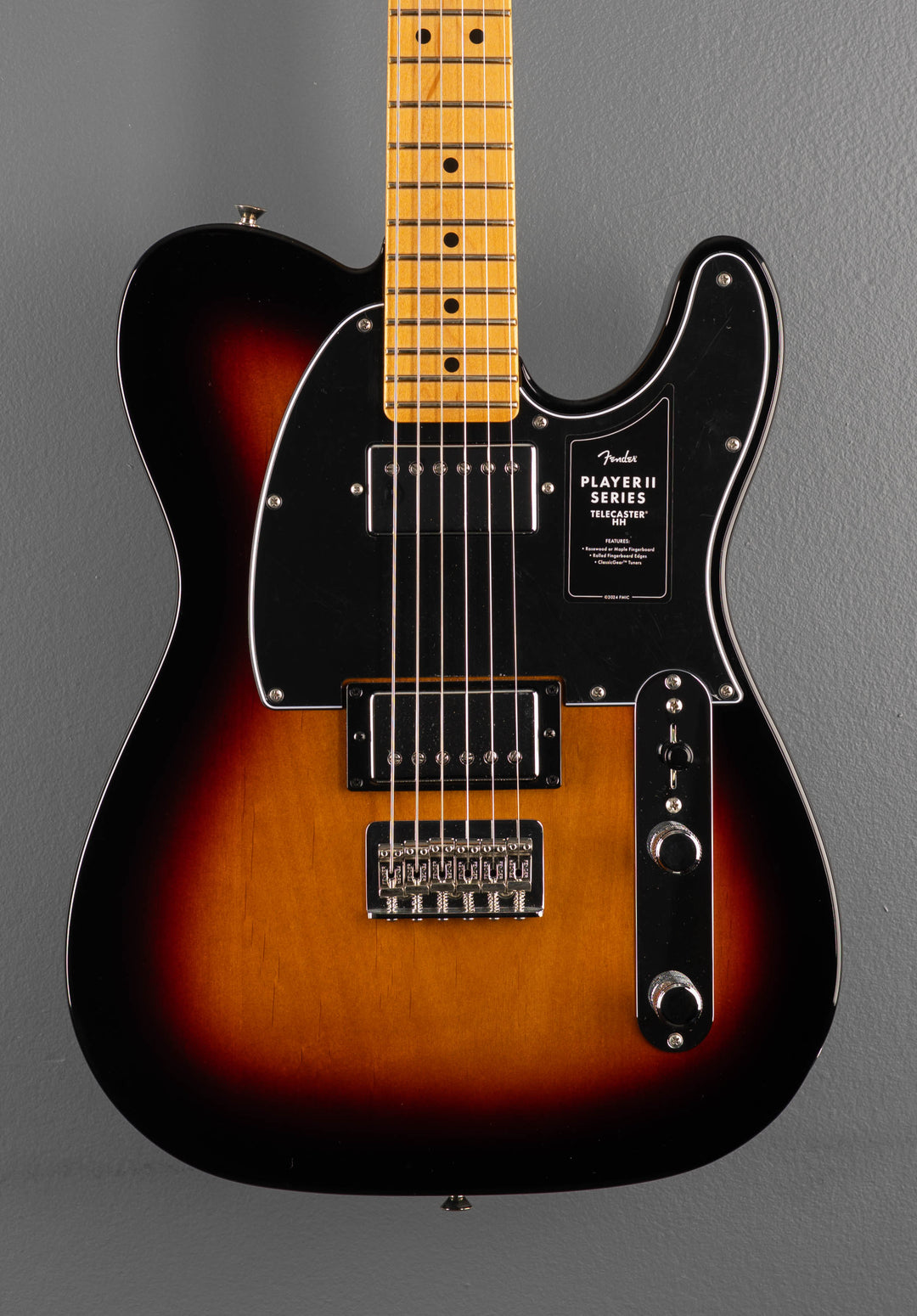 Player II Telecaster HH - 3 Color Sunburst w/Maple