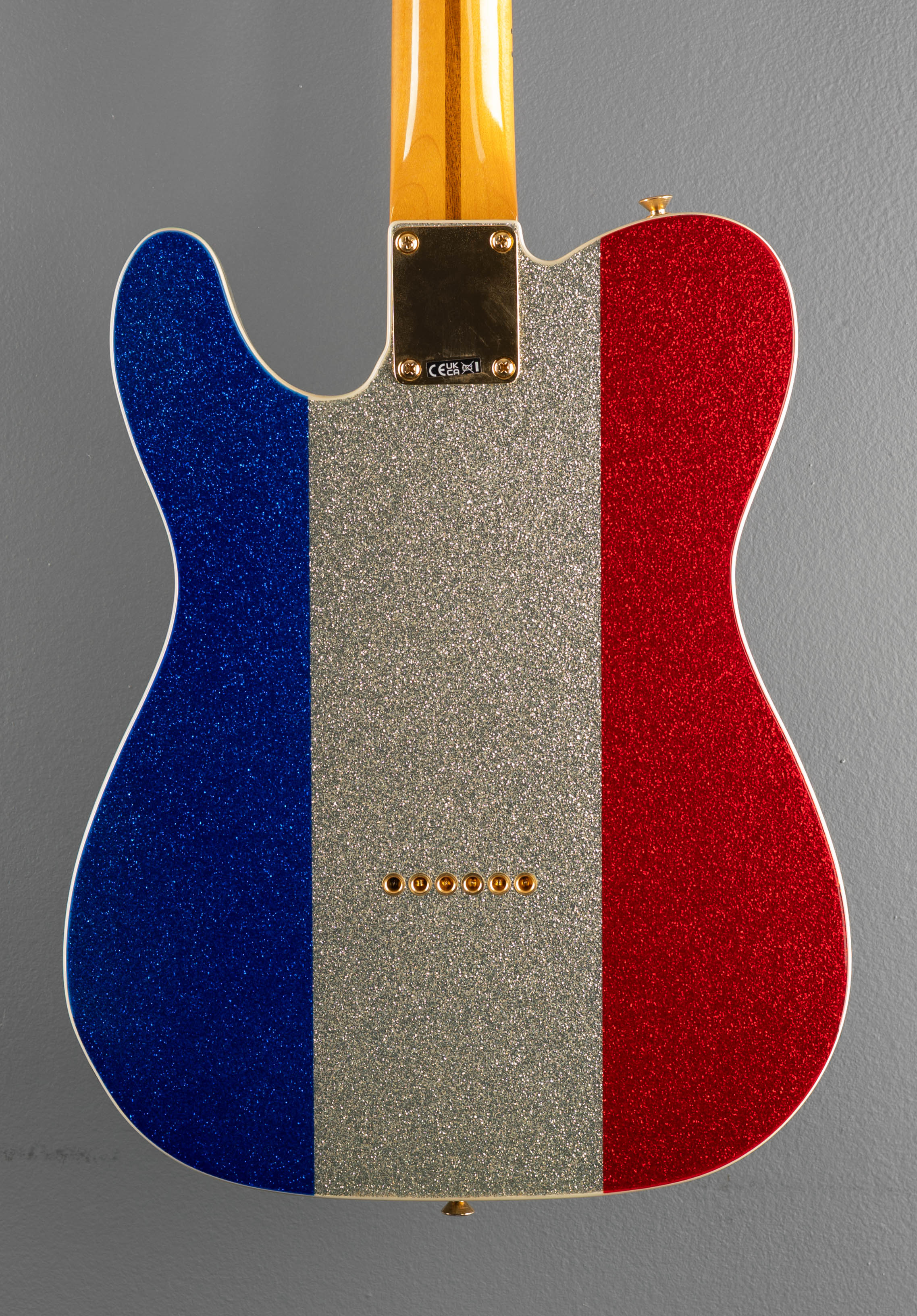 Buck Owens Telecaster - Red, Silver and Blue Sparkle – Dave's