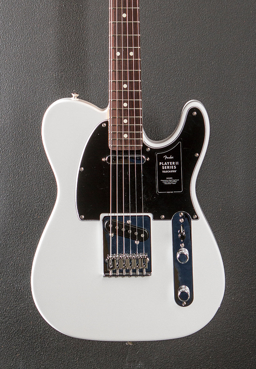 Player II Telecaster - Polar White w/Rosewood – Dave's Guitar Shop