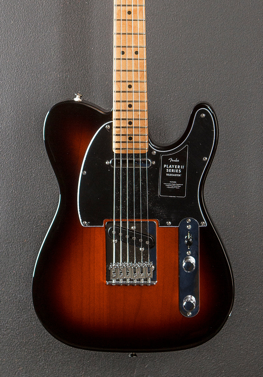 Player II Telecaster - 3 Color Sunburst w/Maple – Dave's Guitar Shop