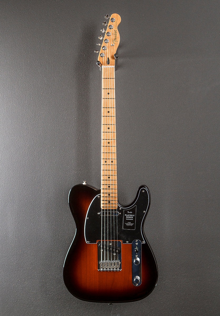 Player II Telecaster - 3 Color Sunburst w/Maple – Dave's Guitar Shop