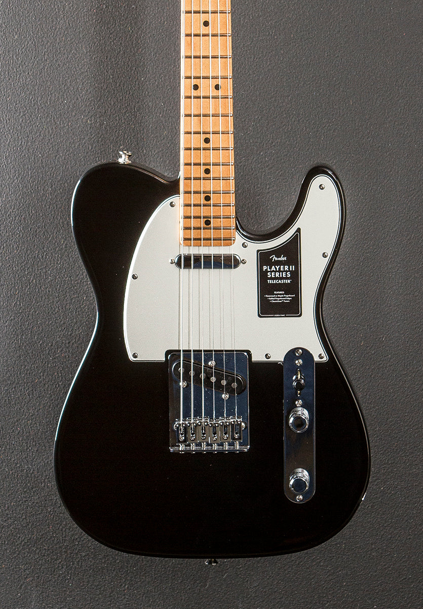 Player II Telecaster - Black w/Maple – Dave's Guitar Shop