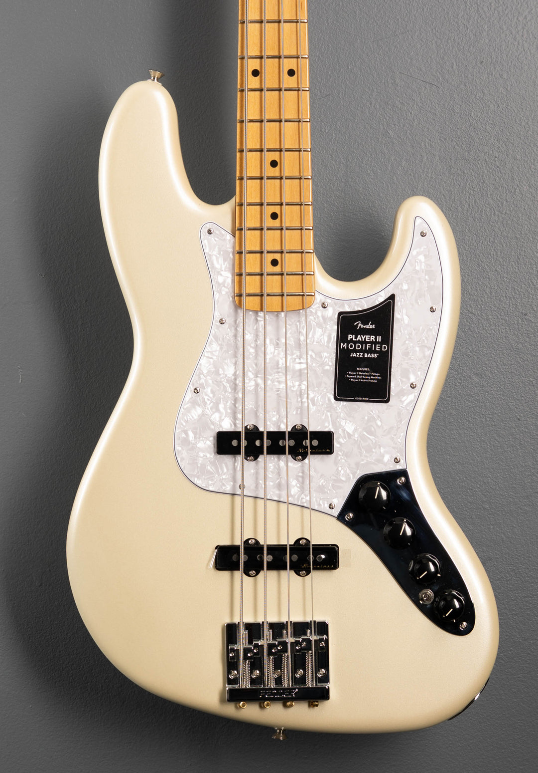 Player II Modified Active Jazz Bass - Olympic Pearl