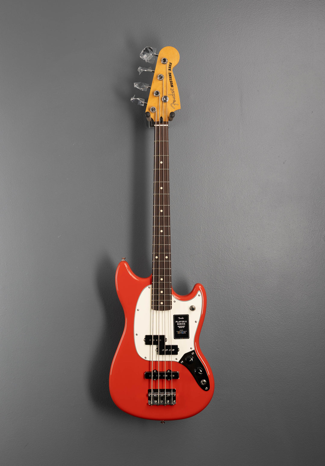 Player II Mustang Bass PJ - Coral Red w/Rosewood