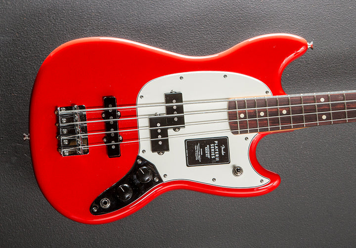 Player II Mustang Bass PJ - Coral Red w/Rosewood