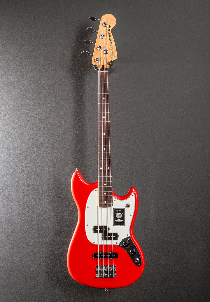 Player II Mustang Bass PJ - Coral Red w/Rosewood