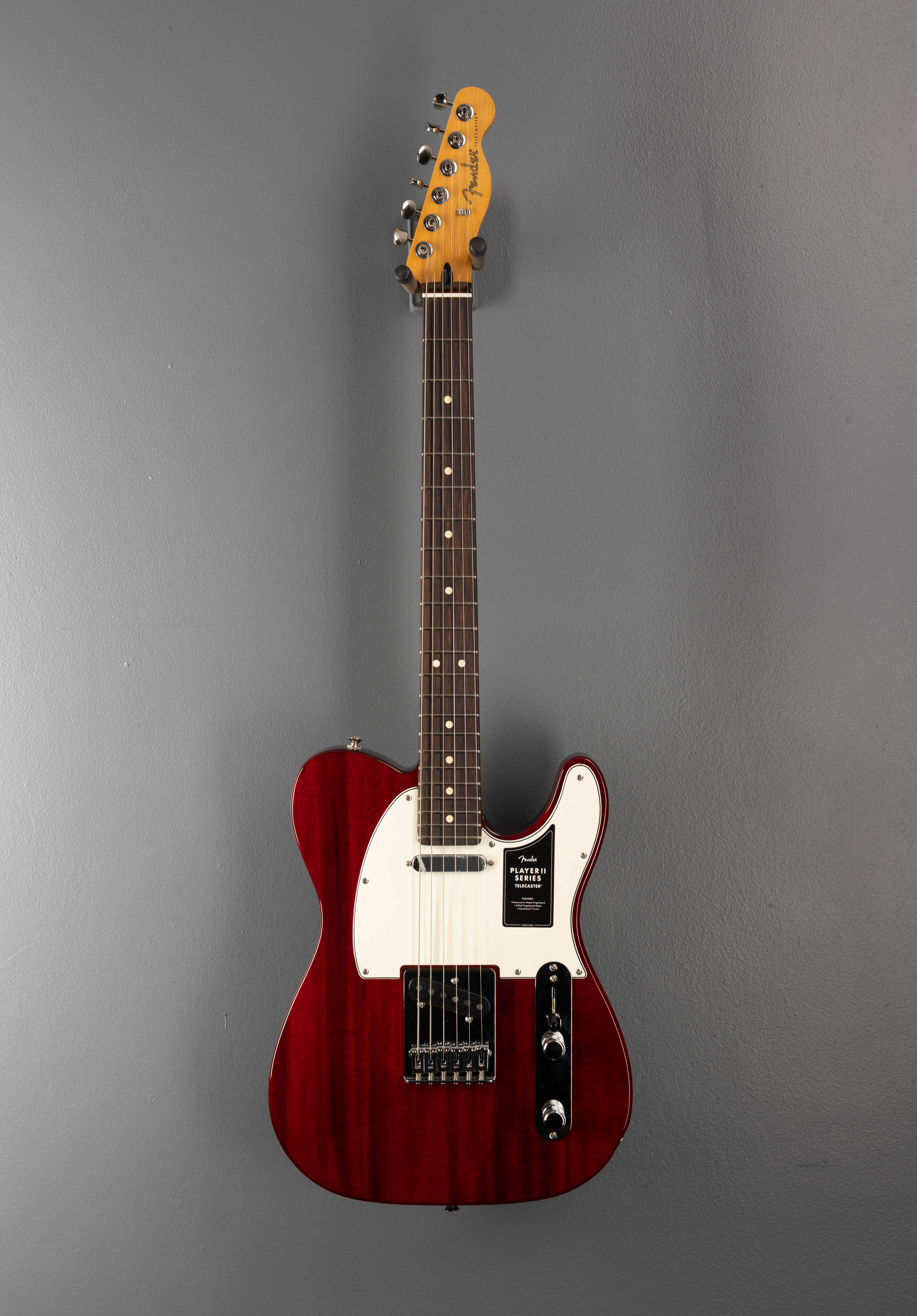 Player II Telecaster - Transparent Cherry – Dave's Guitar Shop