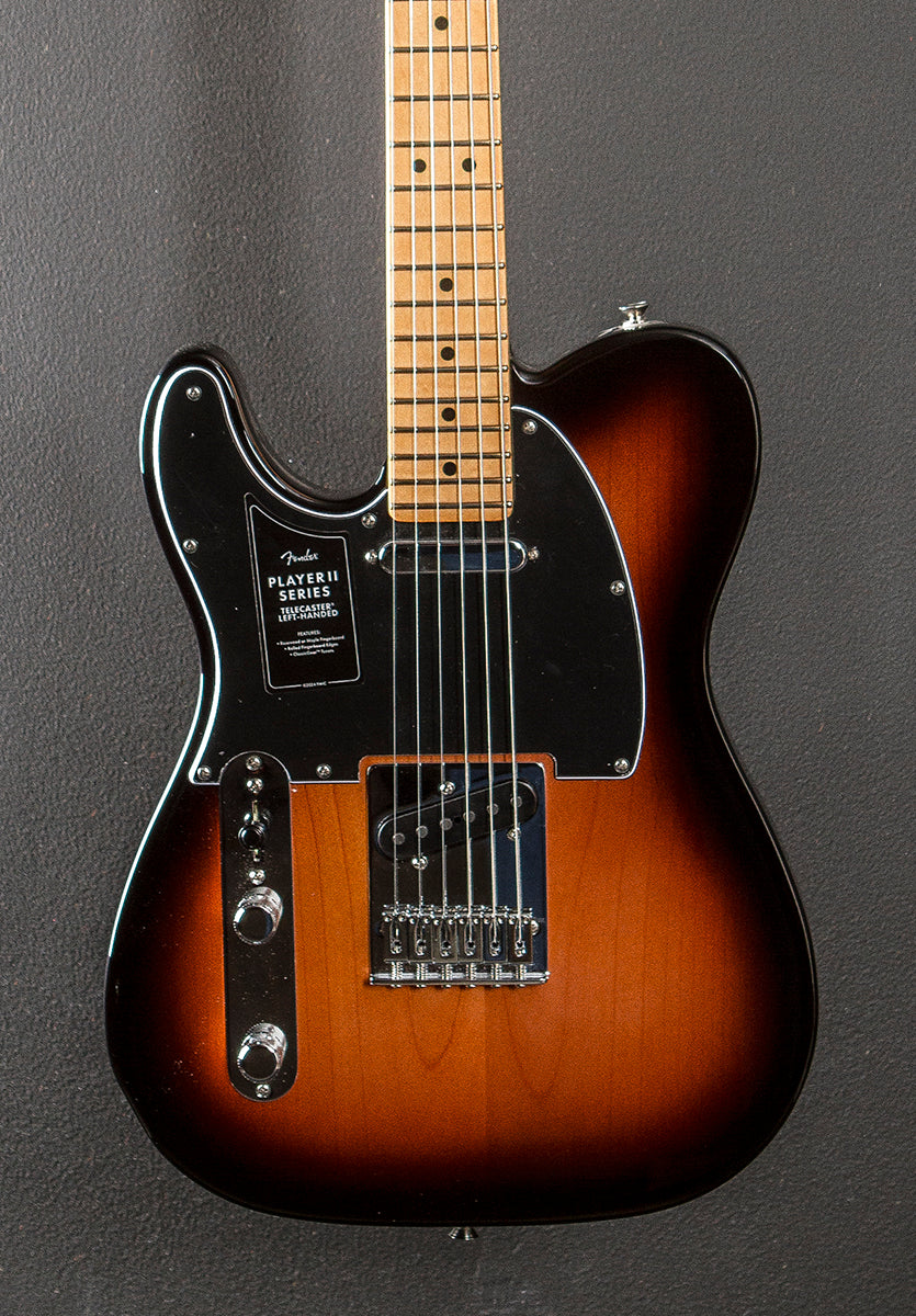 Player II Telecaster Left Hand - 3 Color Sunburst w/Maple