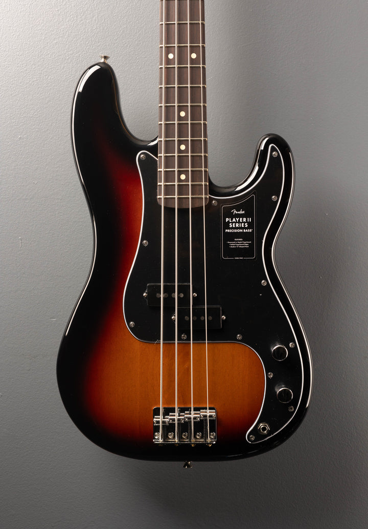 Player II Precision Bass - 3 Color Sunburst w/Rosewood
