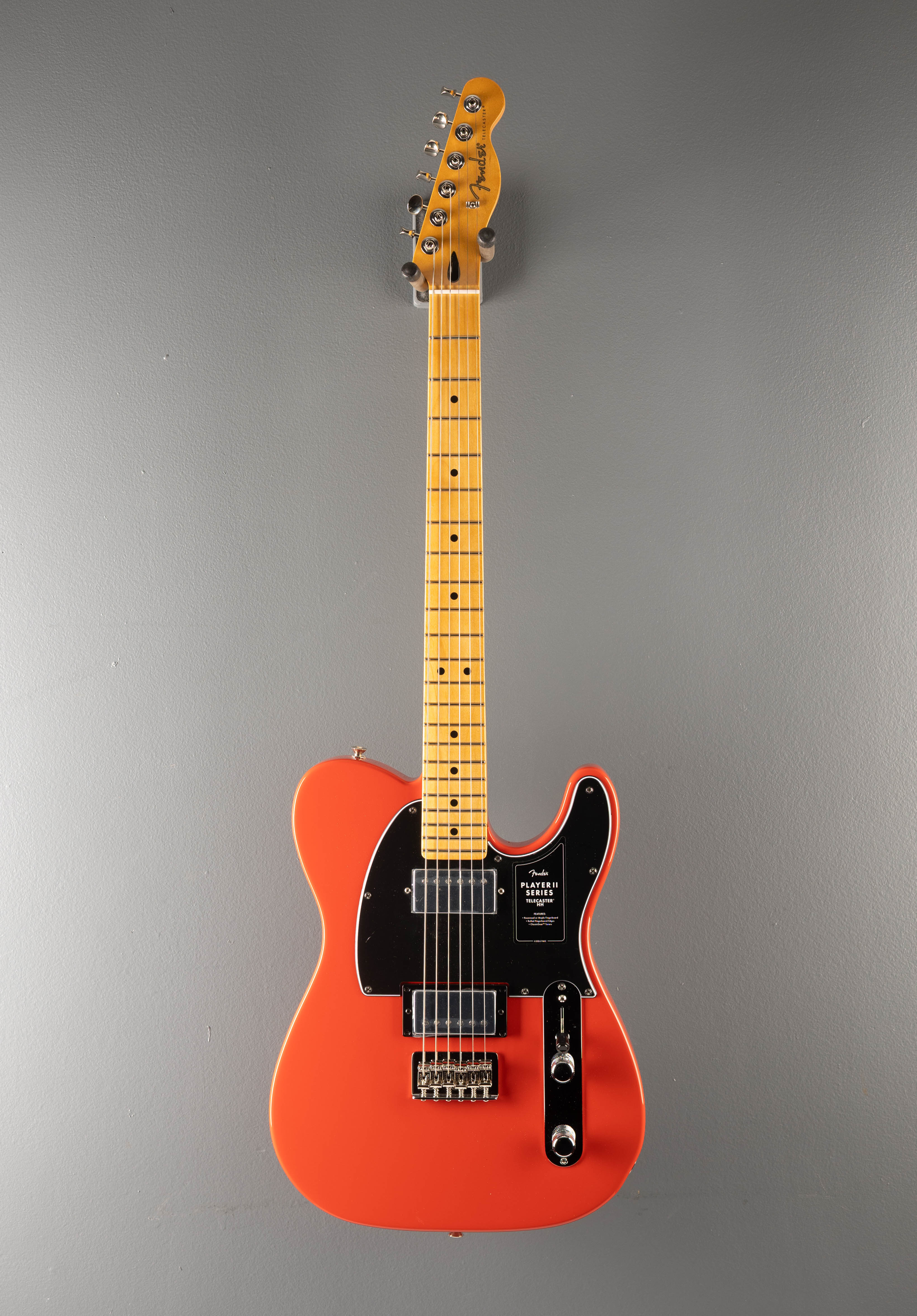 Player II Telecaster HH - Coral Red w/Maple – Dave's Guitar Shop