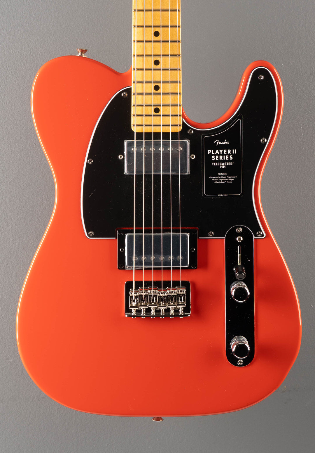 Player II Telecaster HH - Coral Red w/Maple