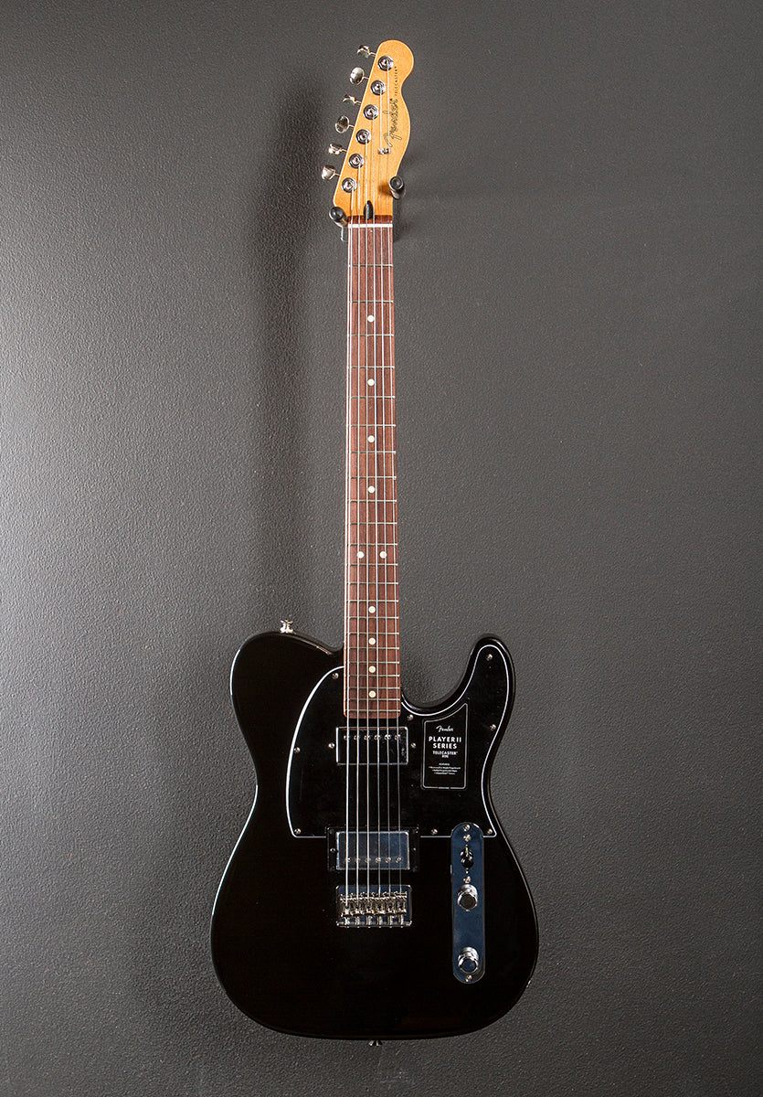 Player II Telecaster HH - Black w/Rosewood – Dave's Guitar Shop