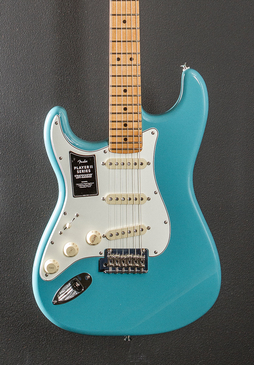 Player II Stratocaster Left Hand - Aquatone Blue w/Maple