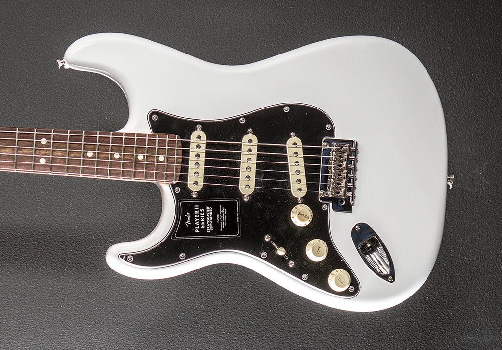 Player II Stratocaster Left Hand - Polar White w/Rosewood – Dave's
