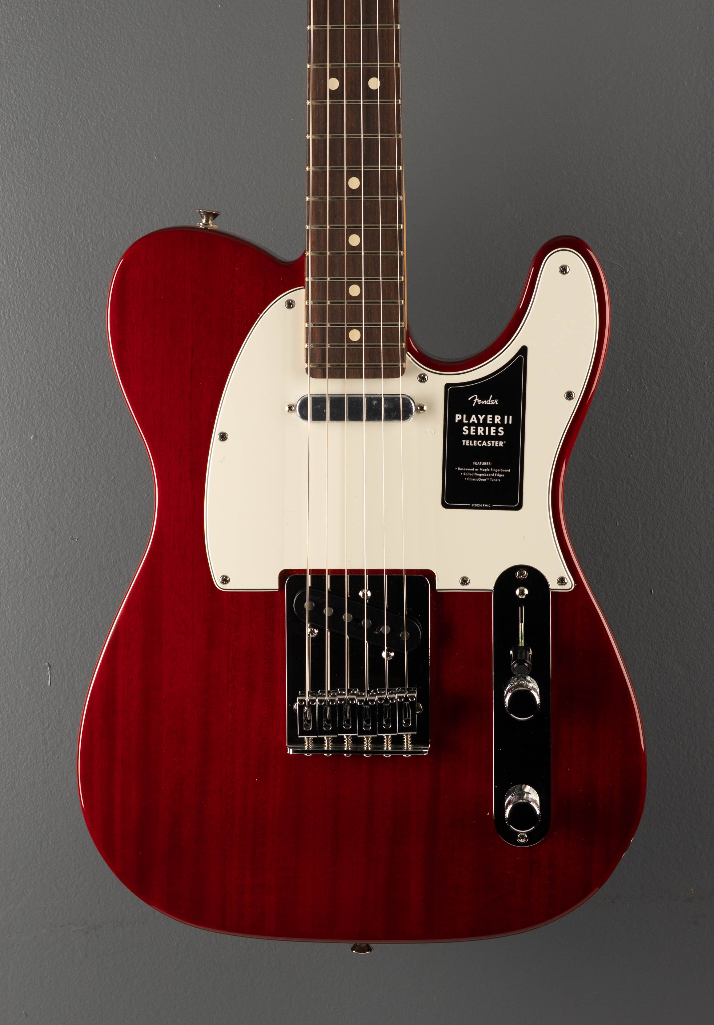 Player II Telecaster - Transparent Cherry – Dave's Guitar Shop