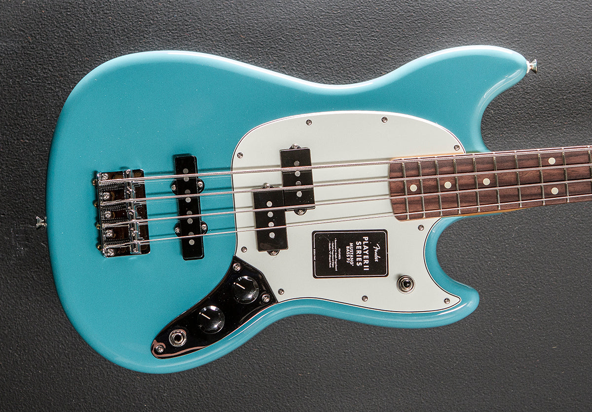 Player II Mustang Bass PJ - Aquatone Blue w/Rosewood – Dave's