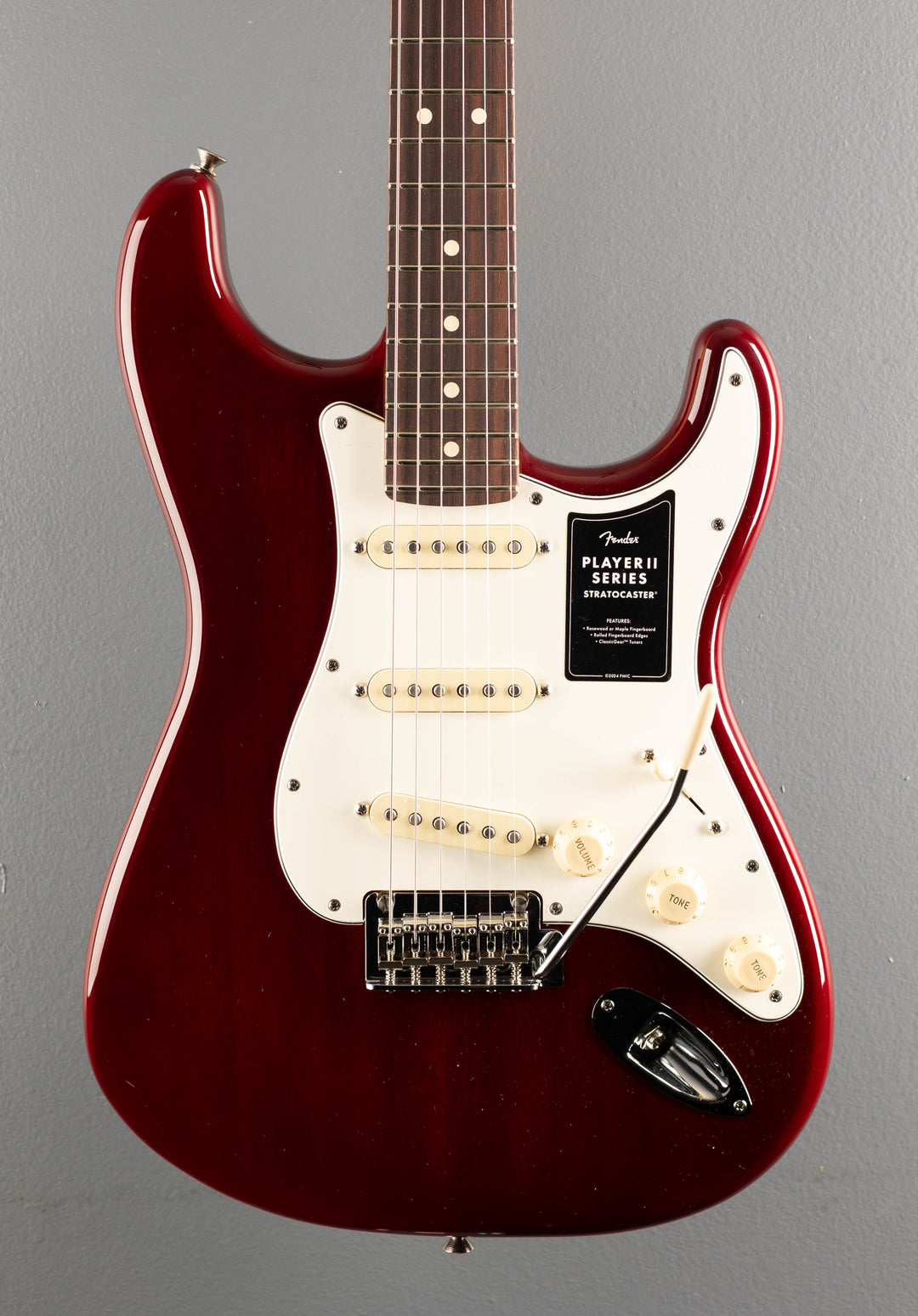 Player II Stratocaster - Transparent Cherry Burst