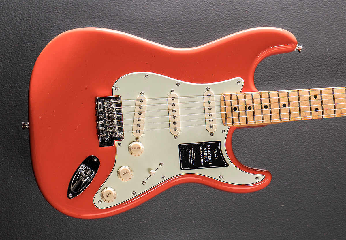Player II Stratocaster - Rallye Orange w/Maple – Dave's Guitar Shop