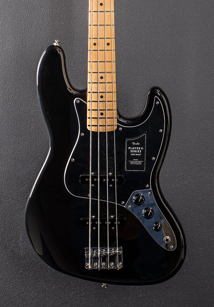 Player II Jazz Bass - Black w/Maple