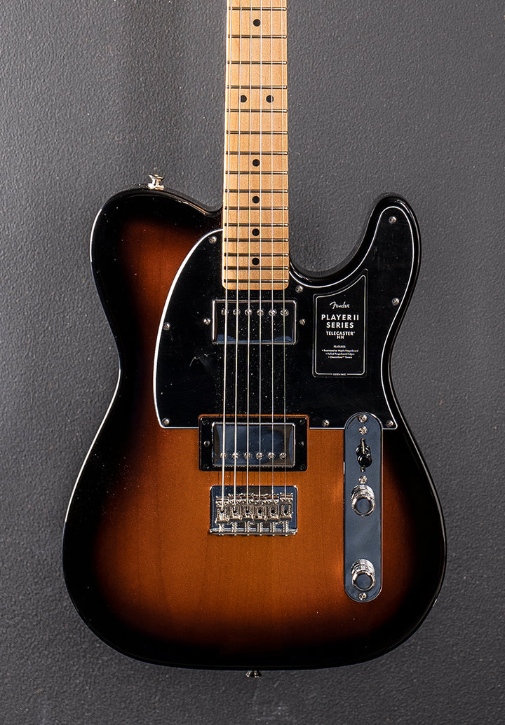 Player II Telecaster HH - 3 Color Sunburst w/Maple