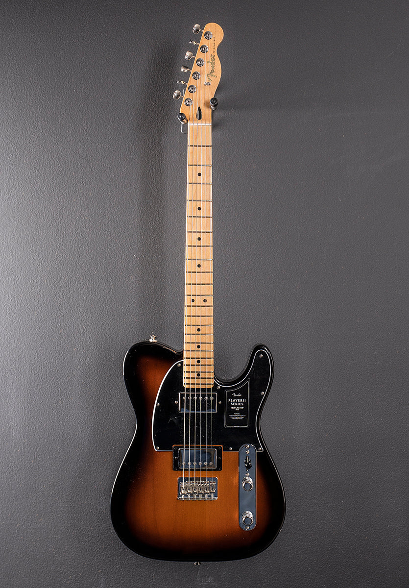 Player II Telecaster HH - 3 Color Sunburst w/Maple