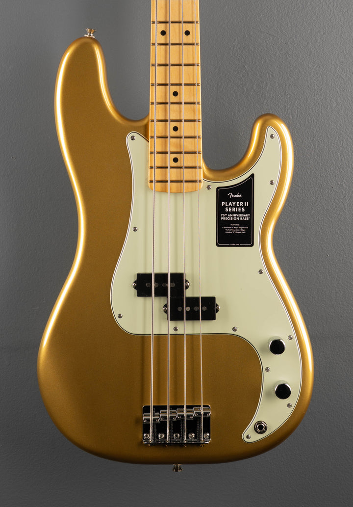 75th Anniversary Player II Precision Bass - Aztec Gold