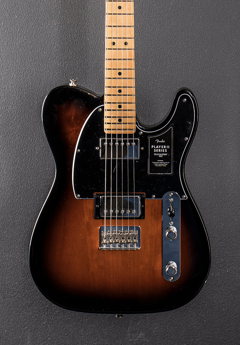 Player II Telecaster HH - 3 Color Sunburst w/Maple