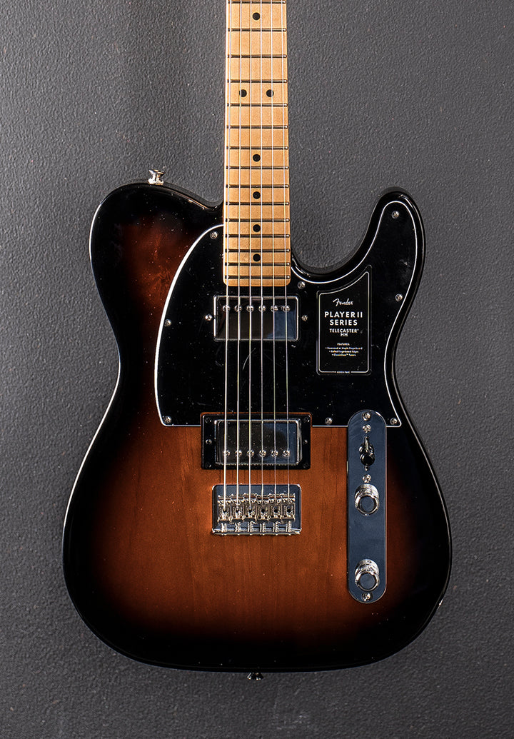 Player II Telecaster HH - 3 Color Sunburst w/Maple