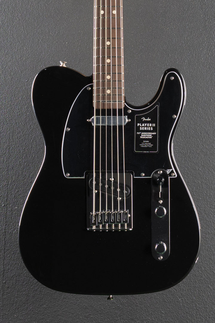75th Anniversary Player II Baritone Telecaster - Black