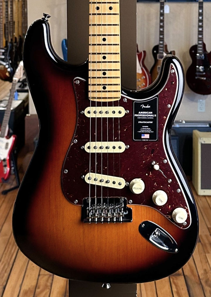 American Professional II Stratocaster – 3 Color Sunburst w/Maple