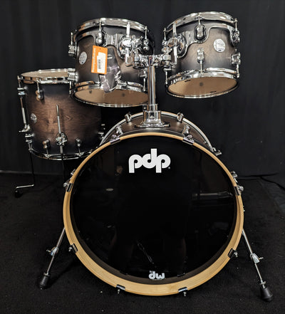 Concept Maple Charcoal Satin Burst 4 Piece Shell Pack - Floor Demo