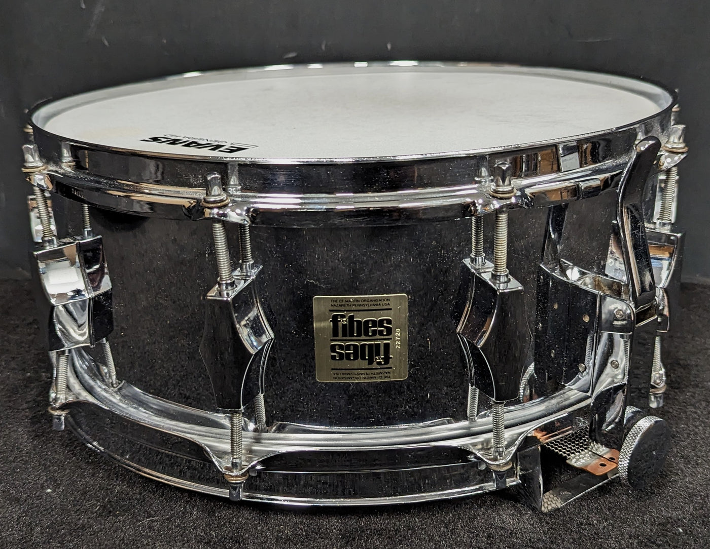 Chrome over Fiberglass Snare