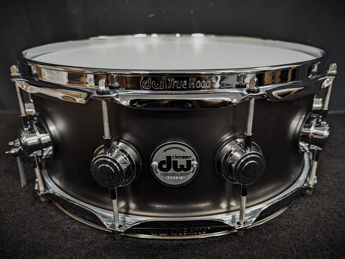 Collector's Series Satin Black over Brass Snare