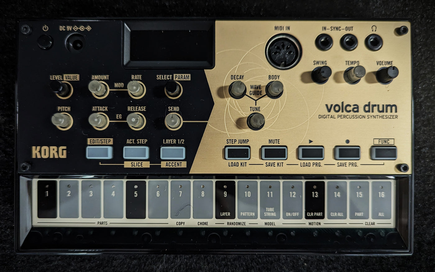 Volca Drum Physical Modeling Drum Synthesizer with AC Power Supply