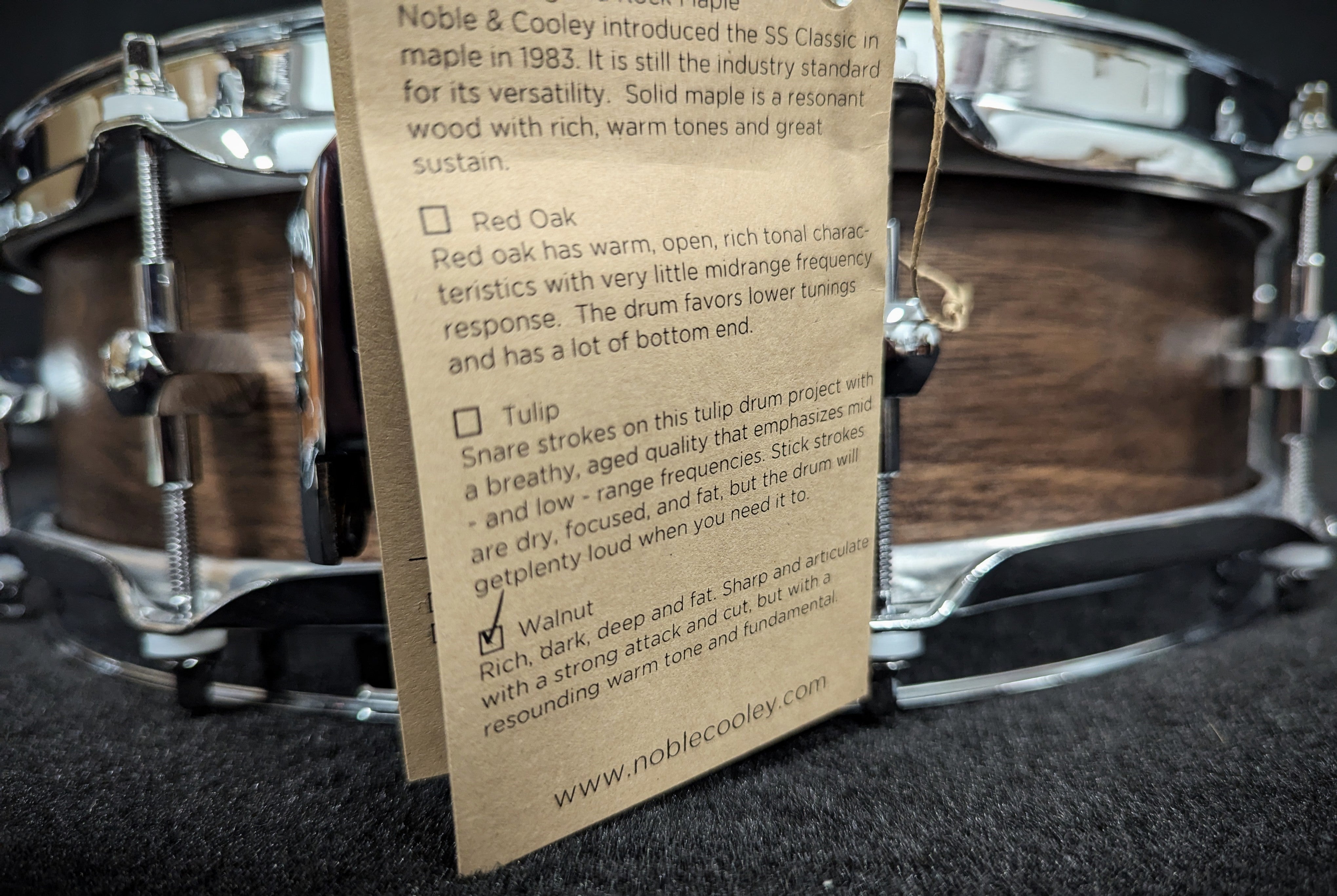 Walnut Classic Solid Shell Piccolo Snare – Dave's Guitar Shop