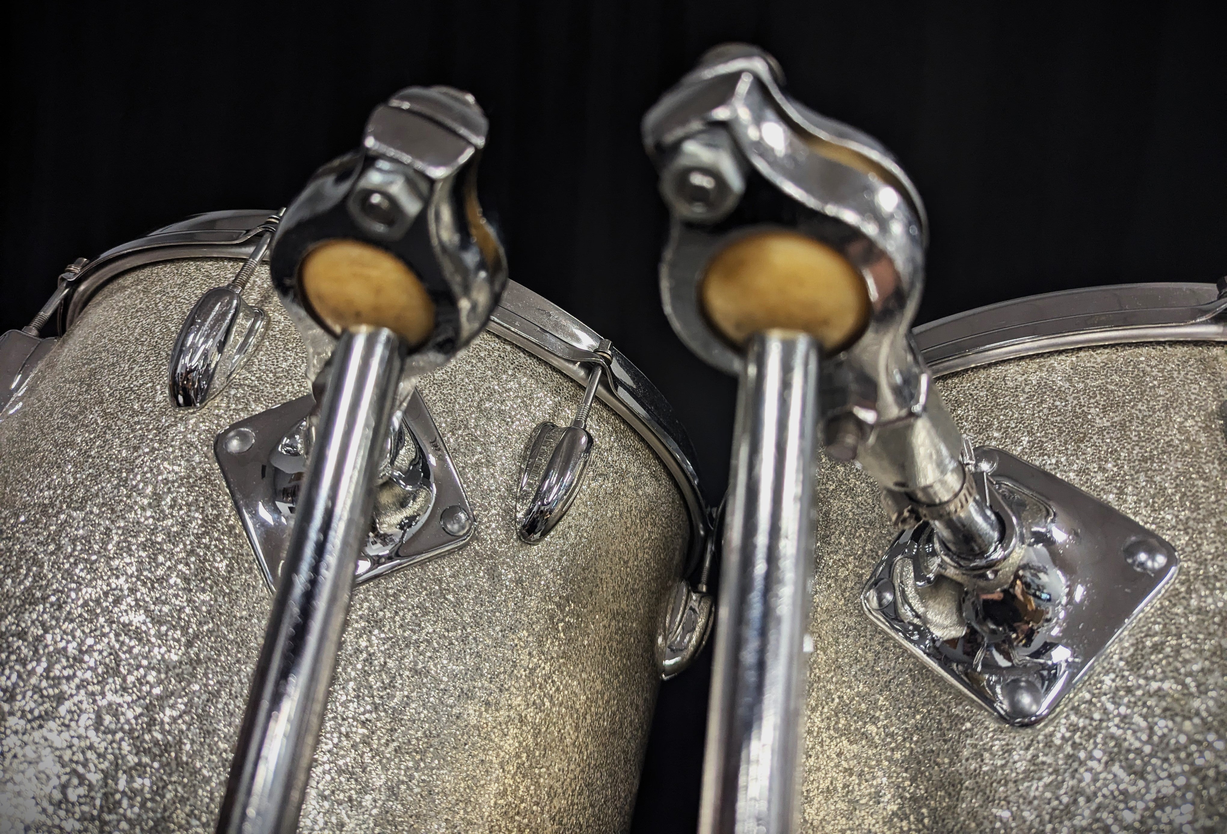 Silver Sparkle Concert Tom 4-Piece Shell Pack Vintage 60s – Dave's