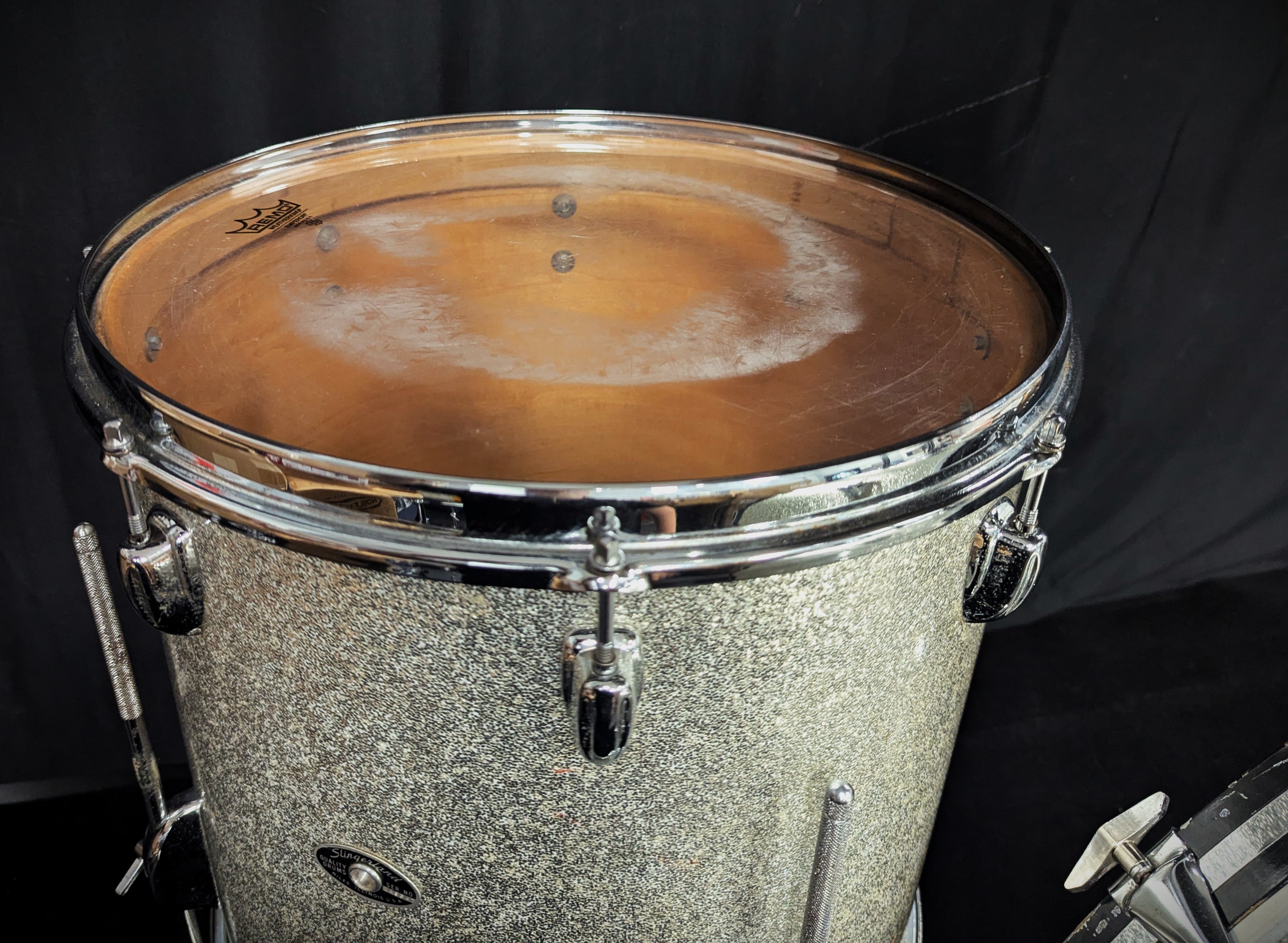 Silver Sparkle Concert Tom 4-Piece Shell Pack Vintage 60s – Dave's