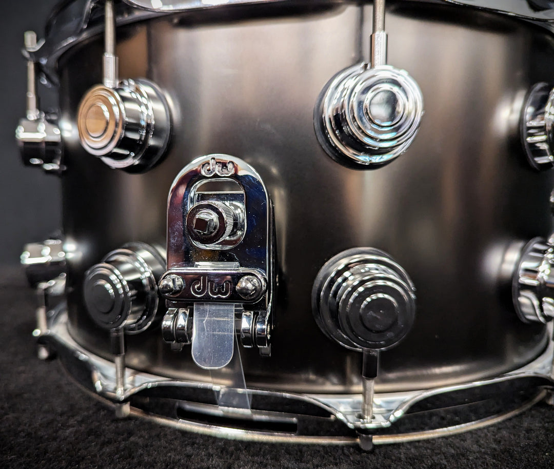 Collectors Series Black Satin over Brass Snare