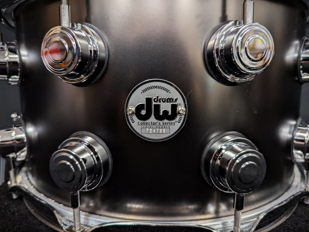 Collectors Series Black Satin over Brass Snare