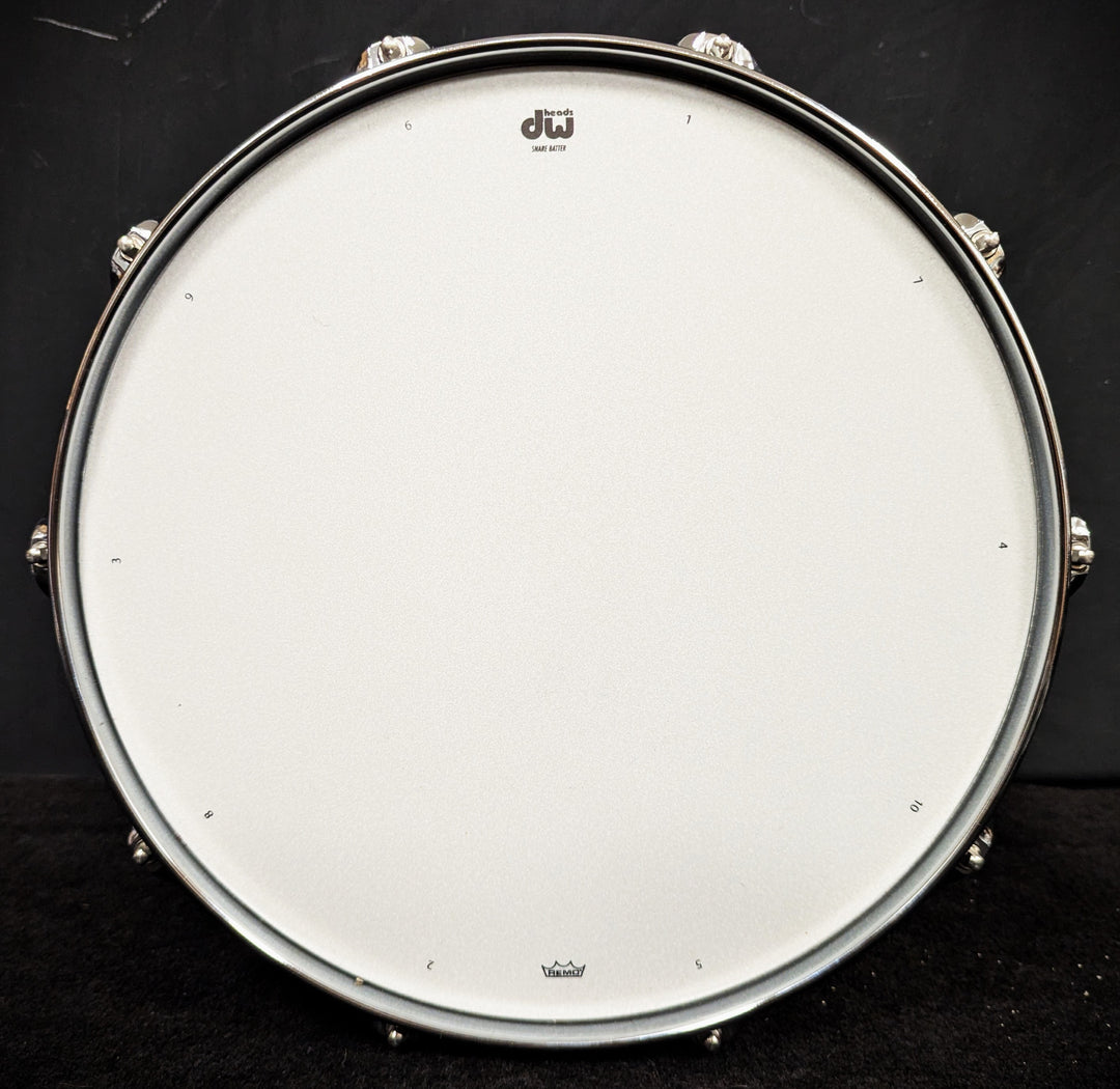 Collectors Series Black Satin over Brass Snare