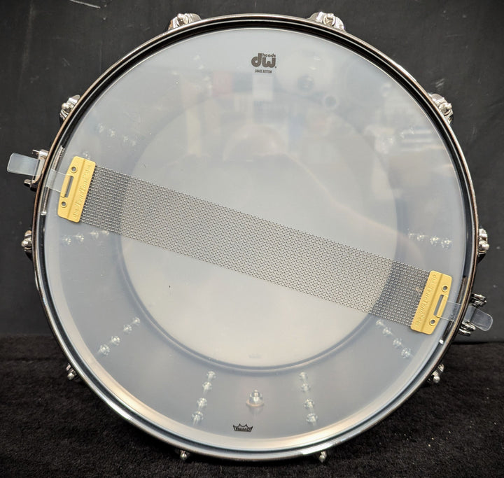 Collectors Series Black Satin over Brass Snare