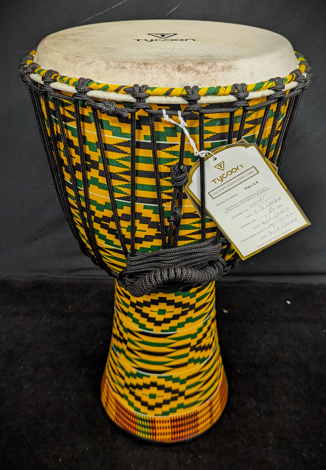 Fiberglass Rope-Tuned Djembe