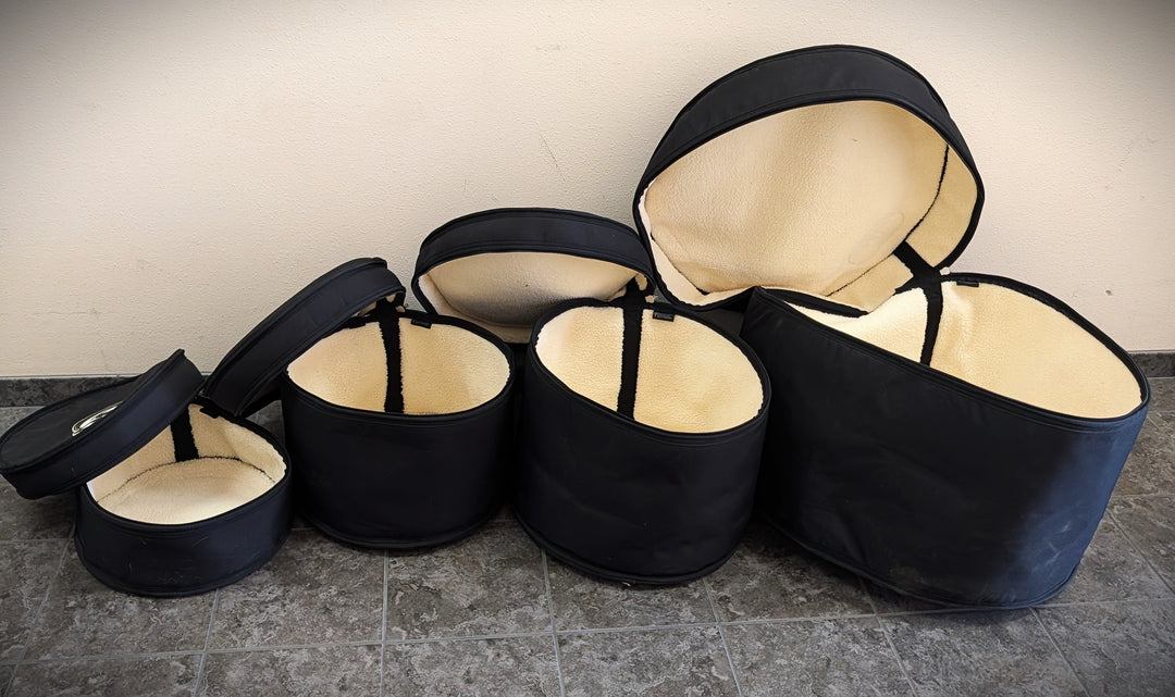 Fleece-Lined Drum Gig Bags 4-Piece Set - LOCAL PICKUP ONLY