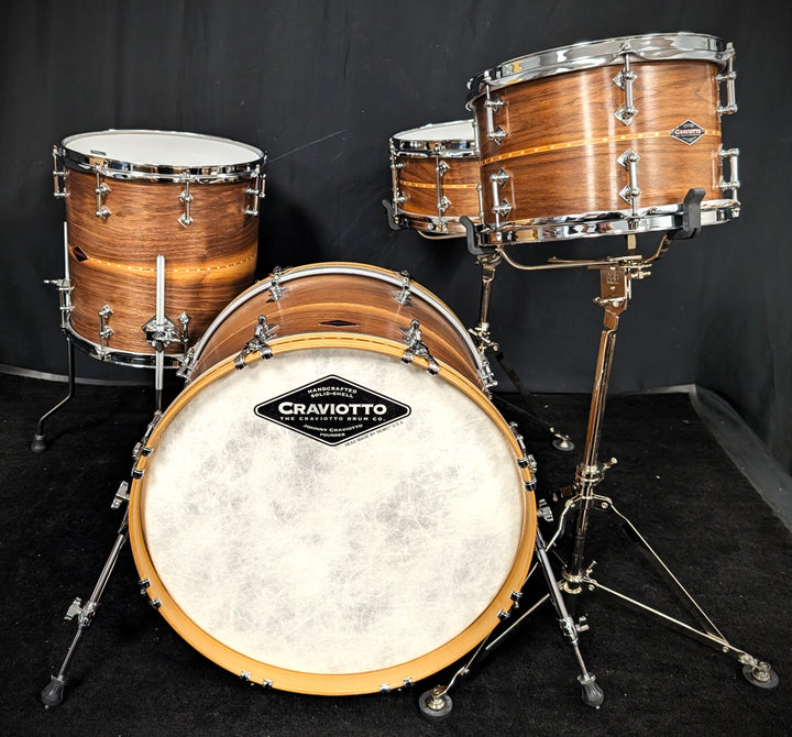 Walnut with Cherry Inlay 4 Piece Shell Pack