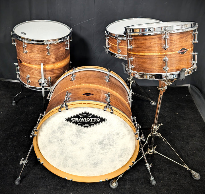 Walnut with Cherry Inlay 4 Piece Shell Pack